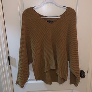 Gold cropped sweater